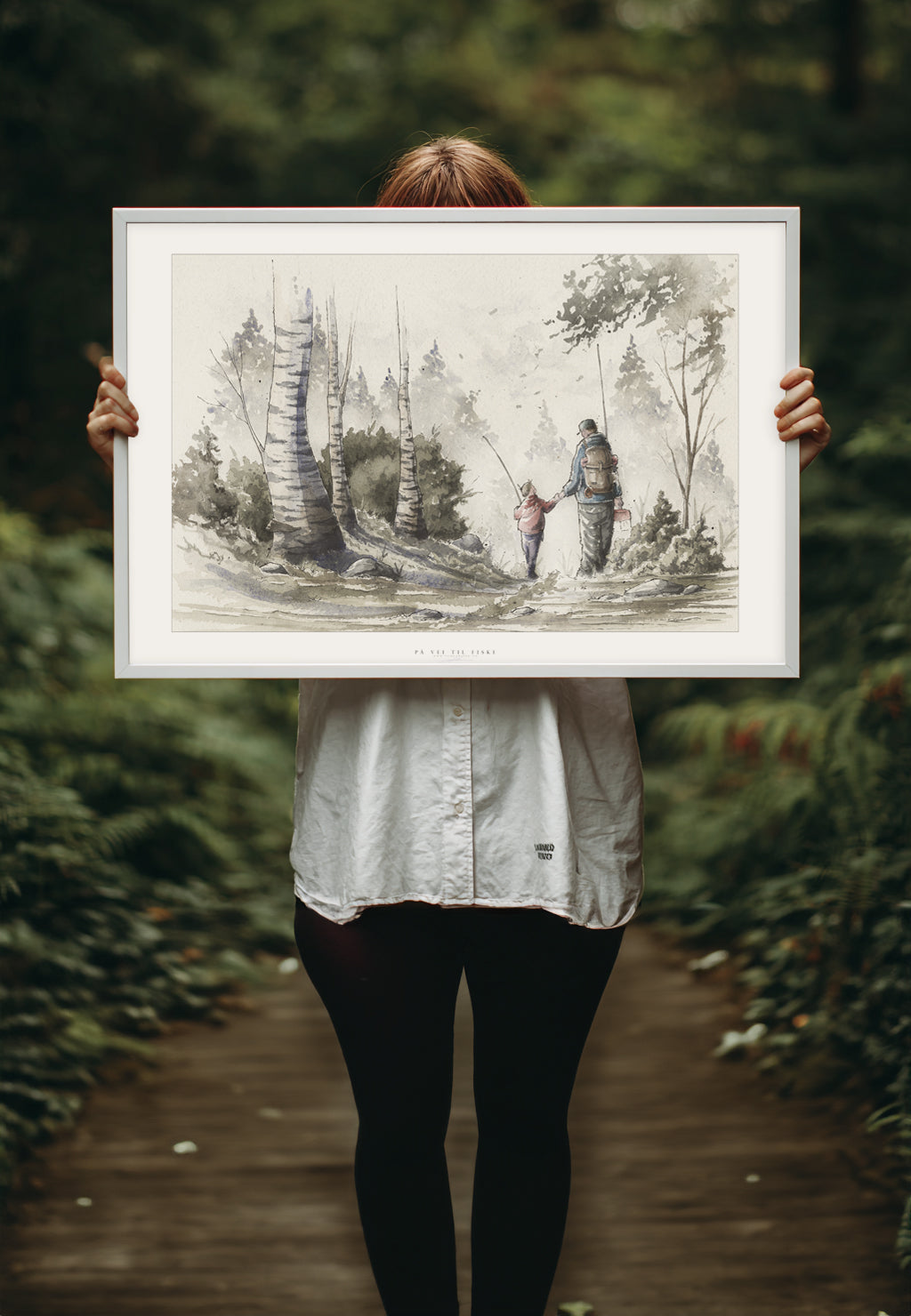 På vei til fiske | Fine Art Print | 50x70 - 30x40