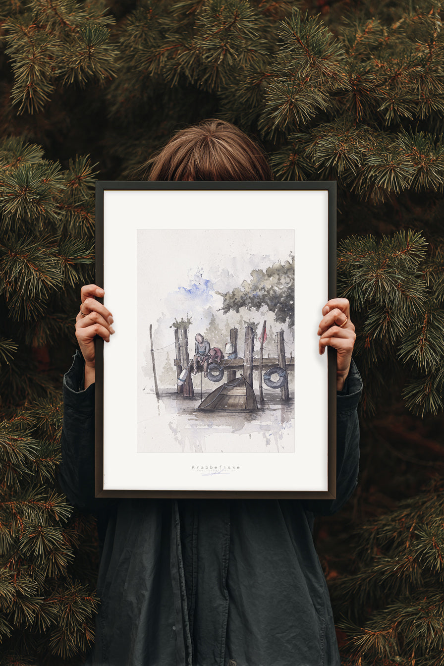 Krabbefiske | Fine Art Poster 30x40 cm