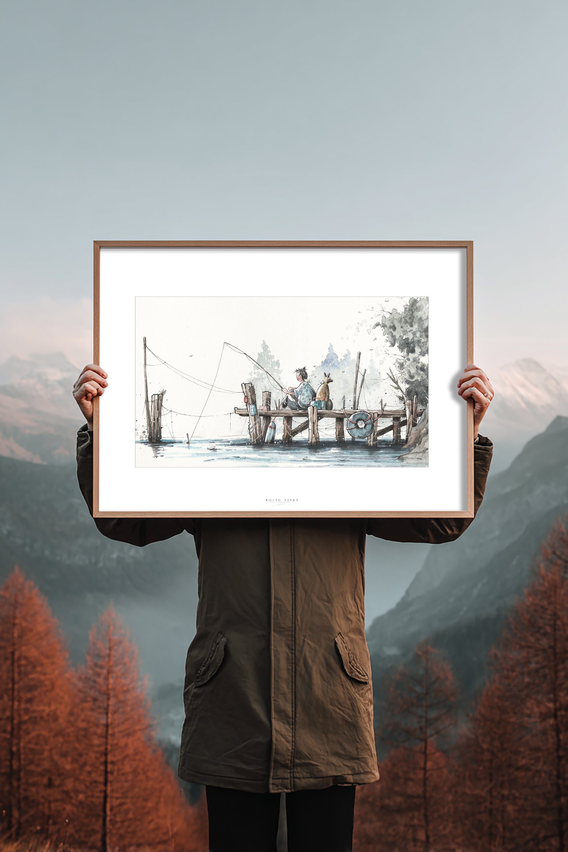 Rolig fiske | Fine Art Print | 50x70 - 30x40