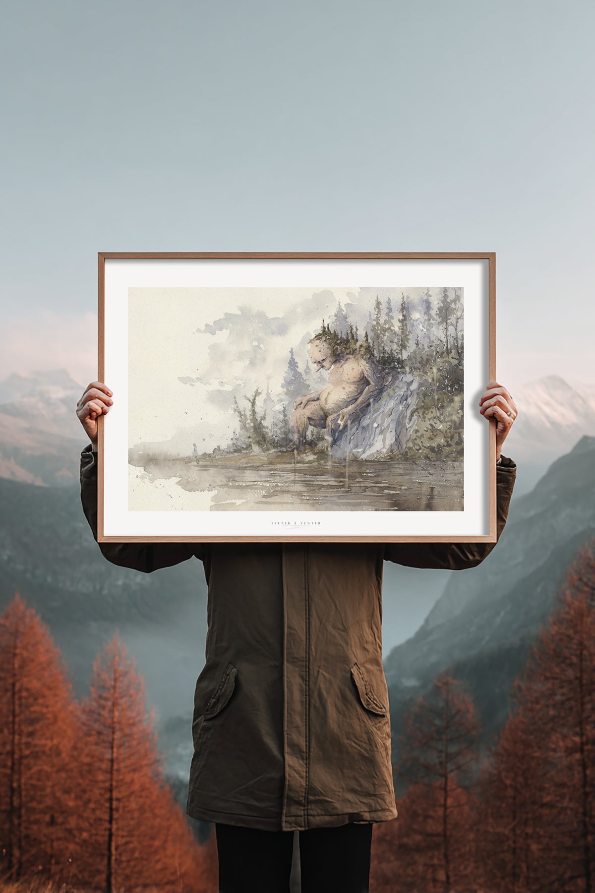 Sitter å venter | Fine Art Print | 50x70 - 30x40