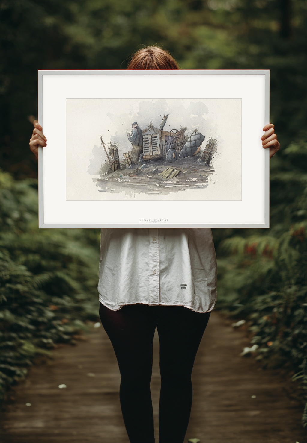 Gammel tractor | Fine Art Print | 50x70 - 30x40