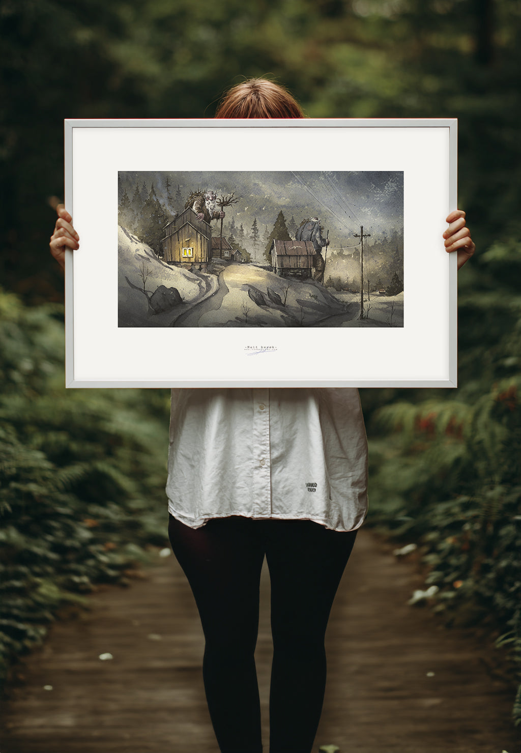 Natt besøk | Fine Art Print | 50x70 - 30x40