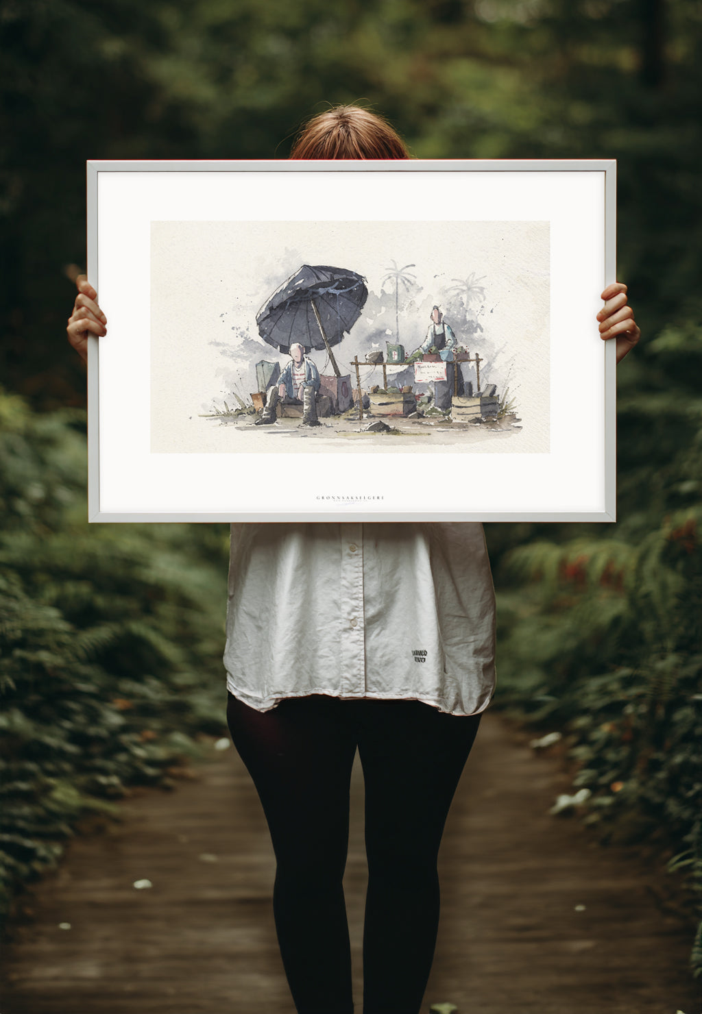 Grønsakselgere | Fine Art Print | 50x70 - 30x40