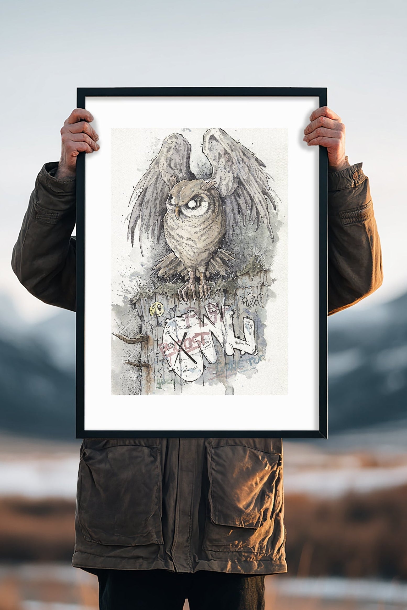 Owl #2 | Fine Art Poster | 50x70 cm