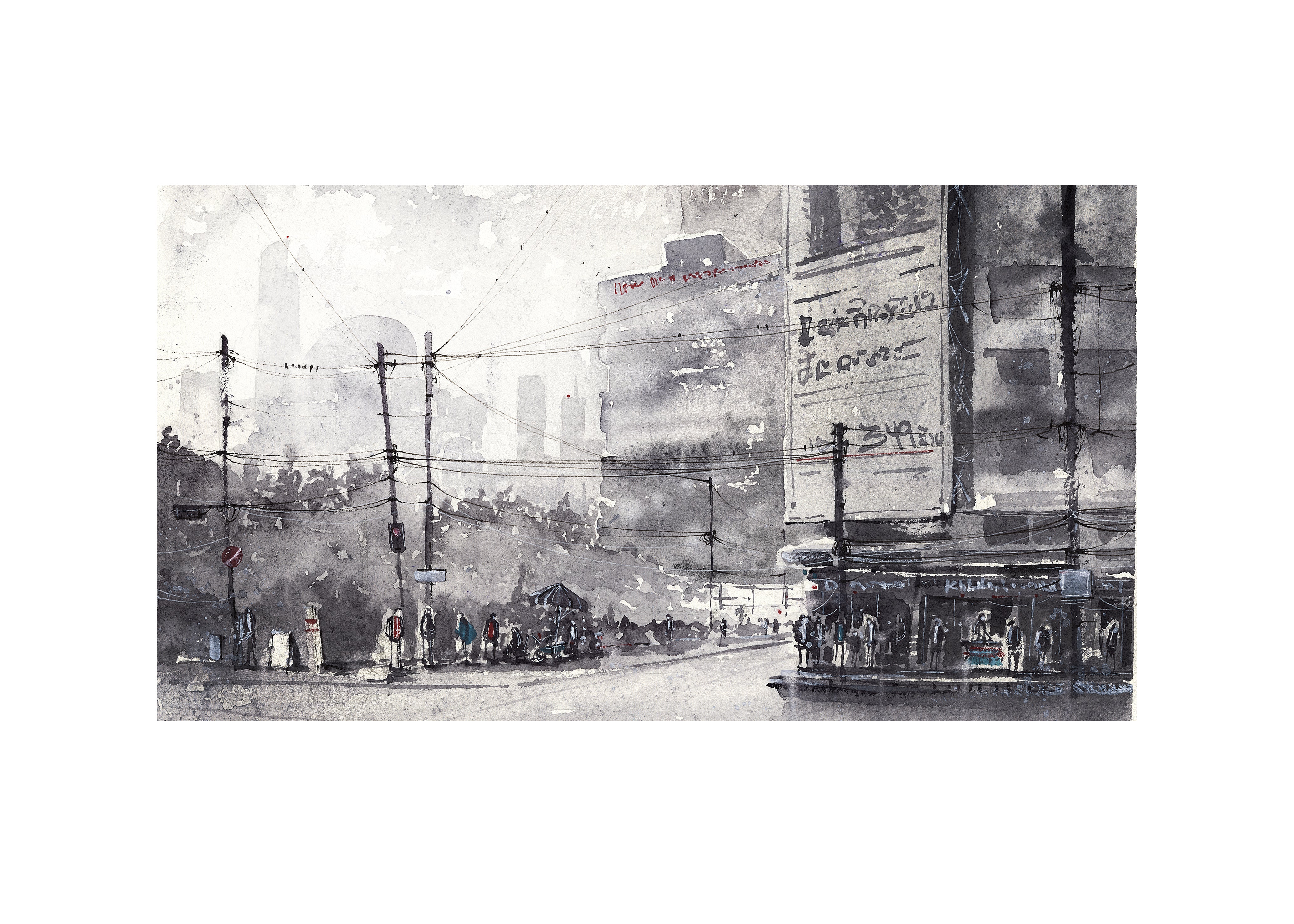 N Sathon Rd  | 50x70 cm / 20x28″ | Fine art print