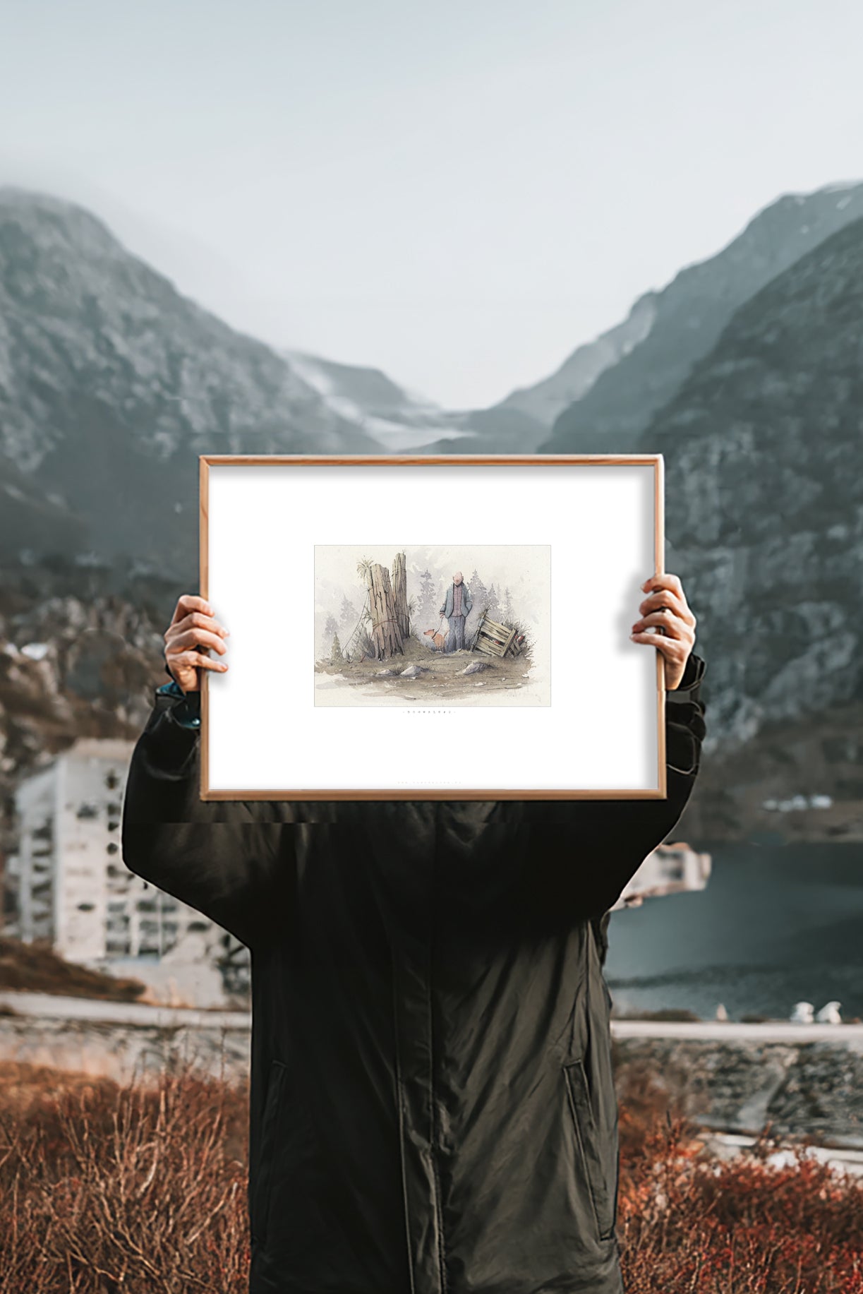 DOG WALK #2 | 30x40cm | Giclée print