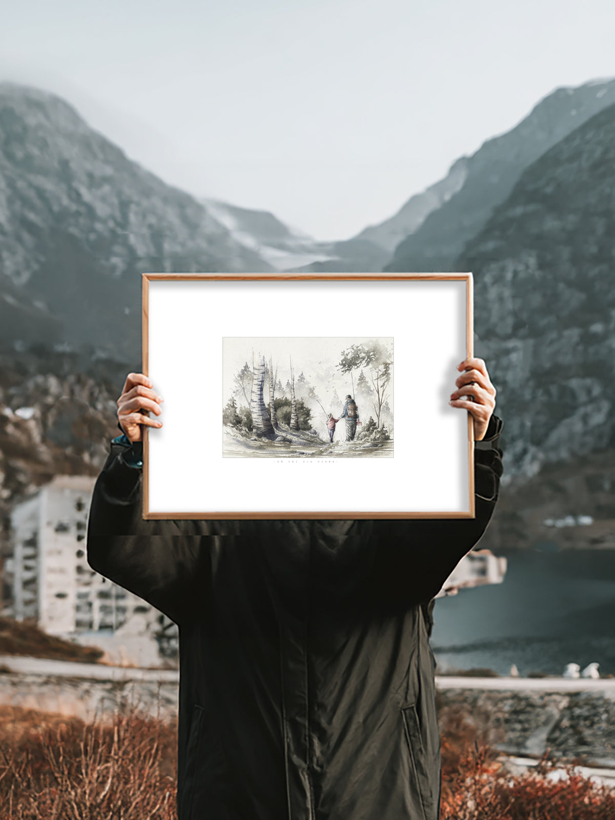 PÅ VEI TIL FISKE | 30x40cm | Giclée print