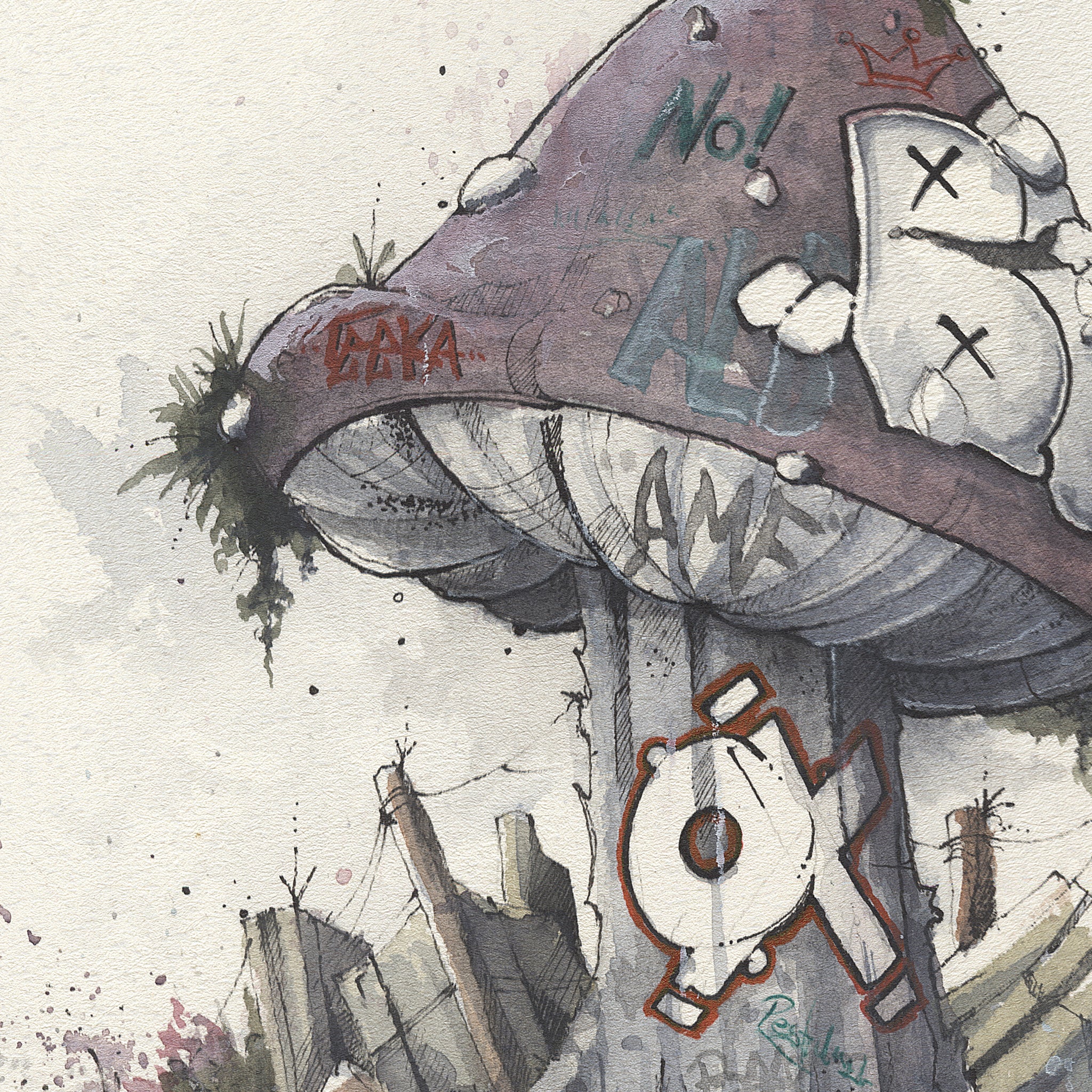 Amanita Ox  | 50x70 cm / 20x28″ | Fine art print