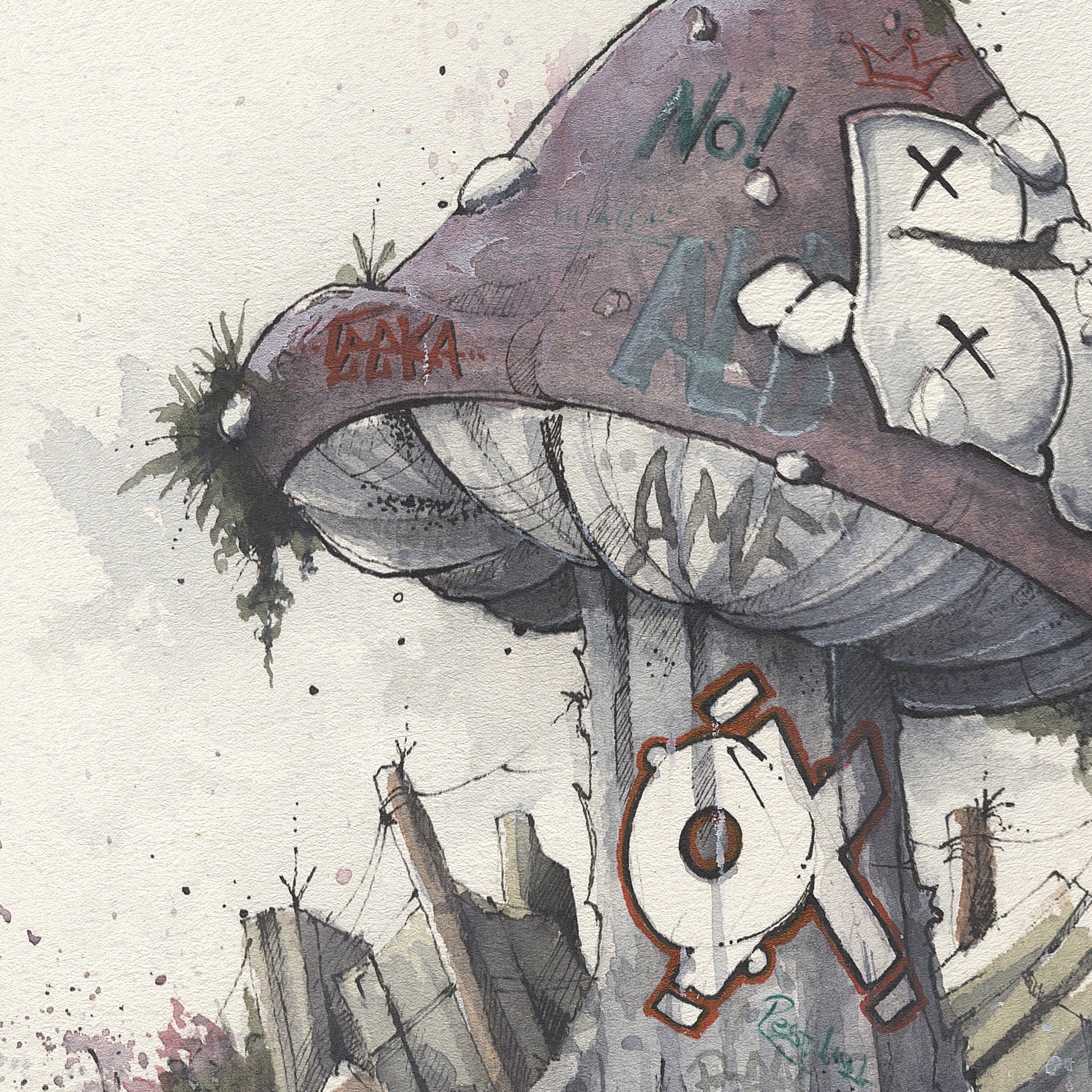 Amanita Ox  | 50x70 cm / 20x28″ | Fine art print