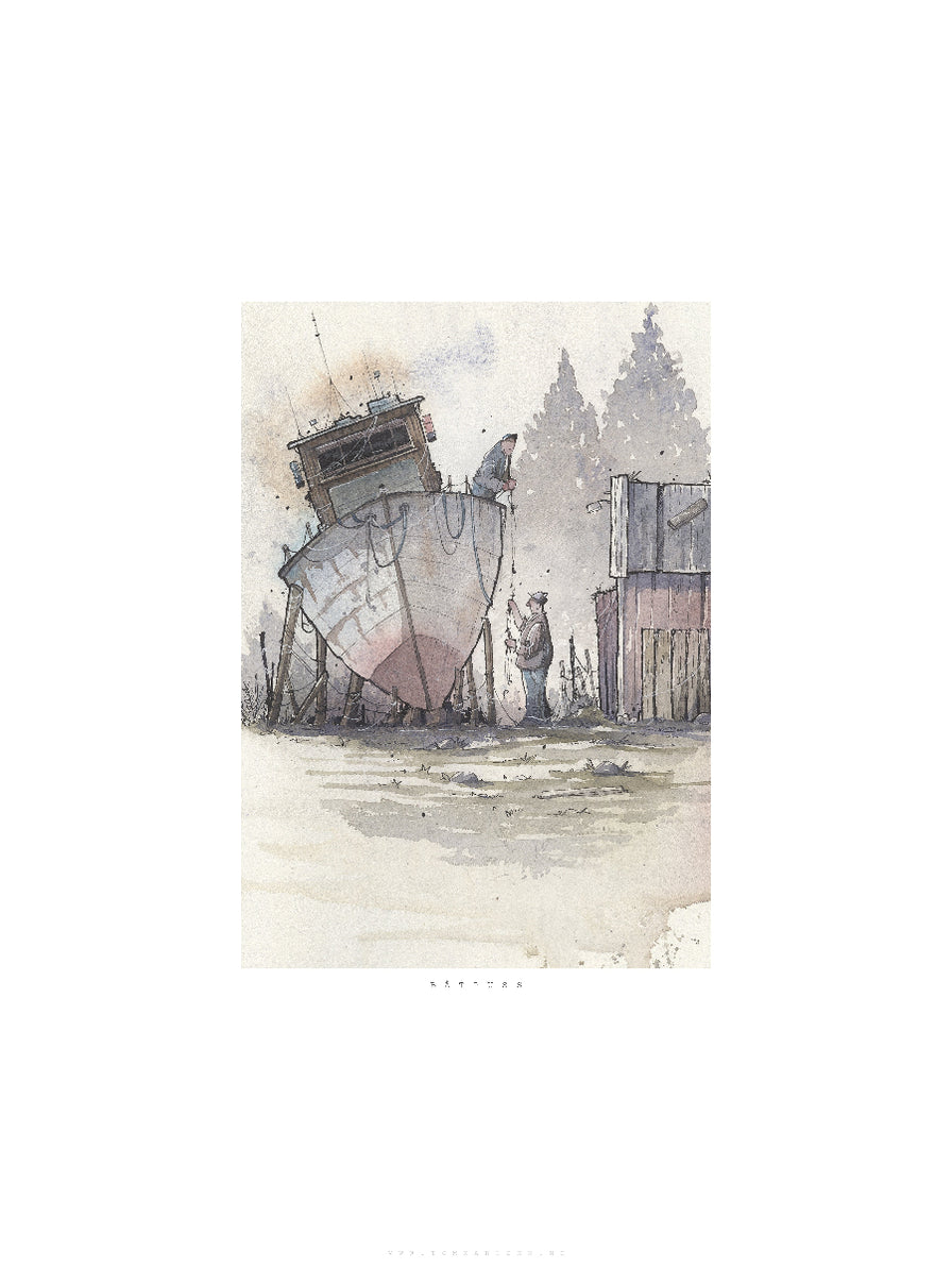 BÅTPUSS | 30x40cm | Giclée print