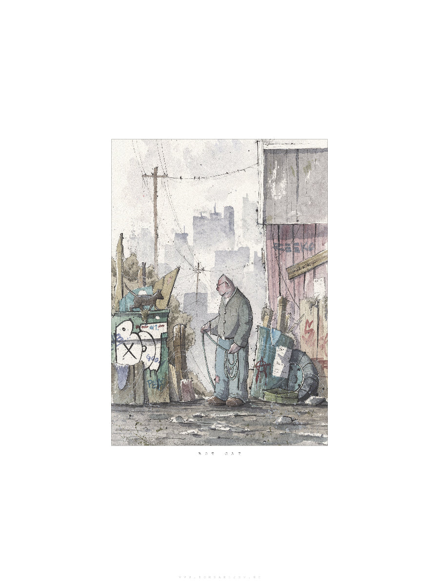 BOT CAT | 30x40cm | Giclée print
