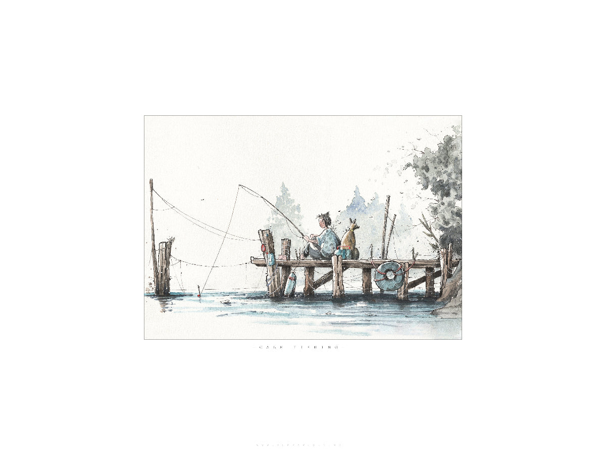 CALM FISHING | 30x40cm | Giclée print