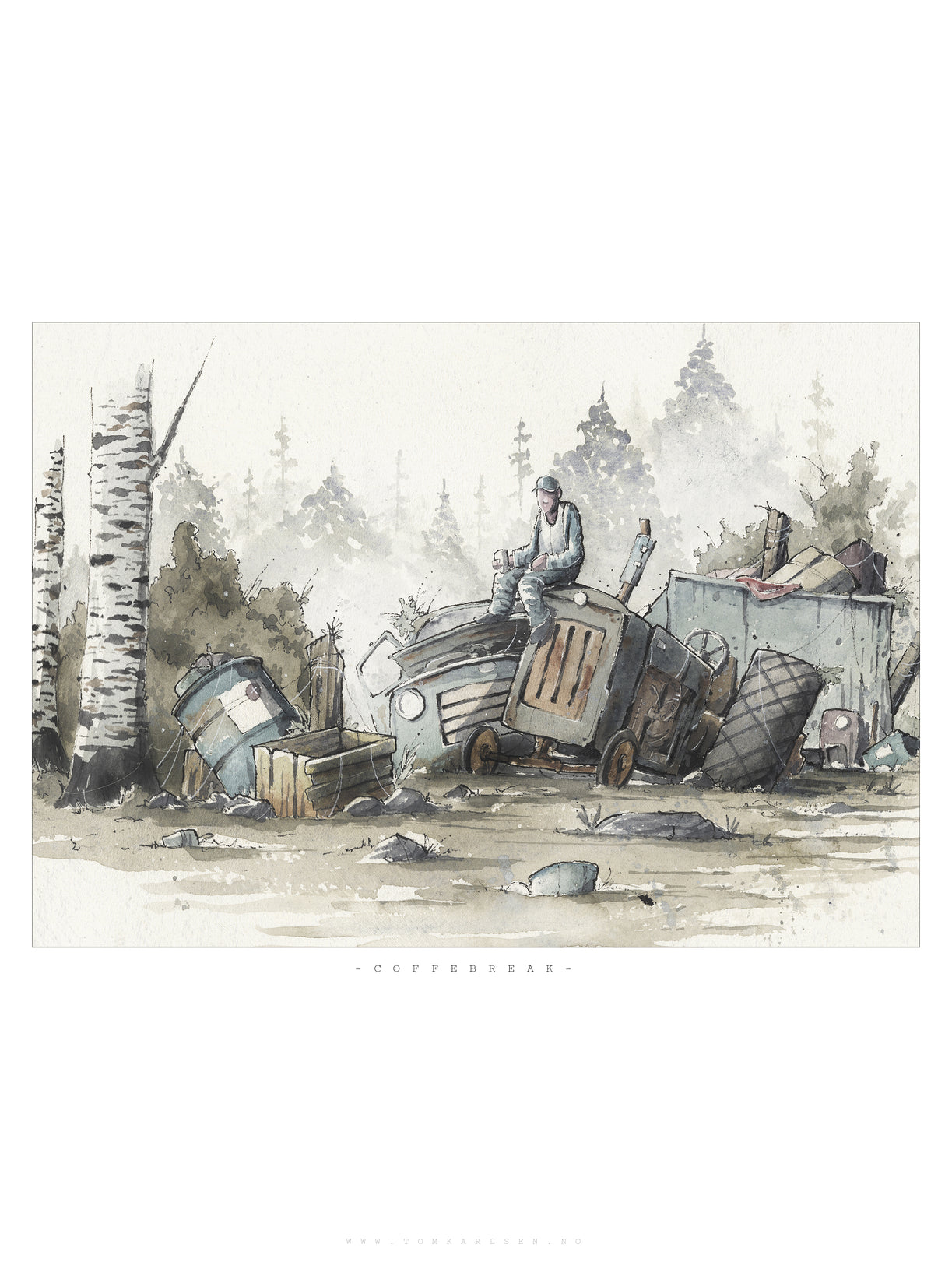 COFFE BREAK | 30x40cm | Giclée print