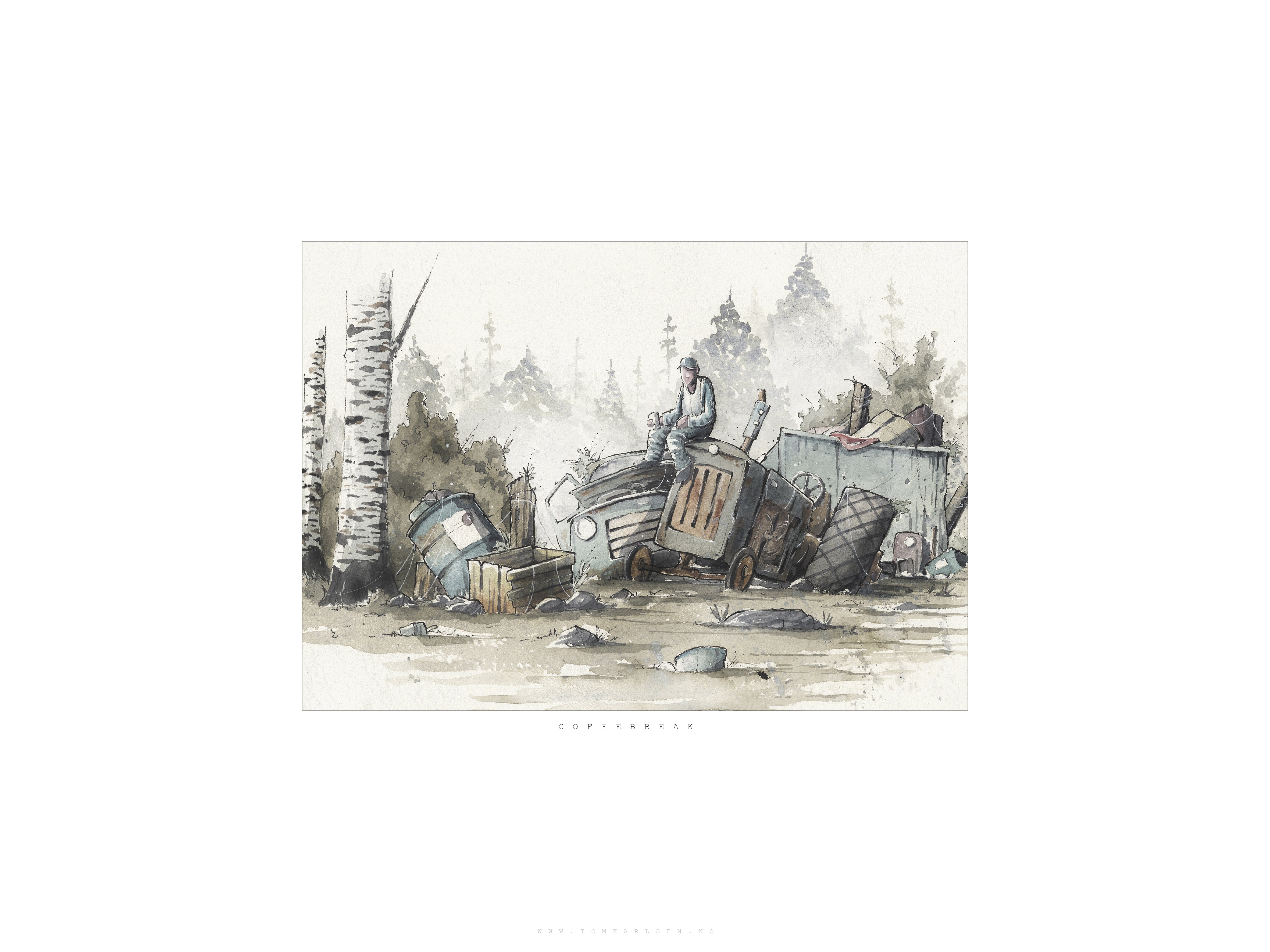 COFFE BREAK | 30x40cm | Giclée print