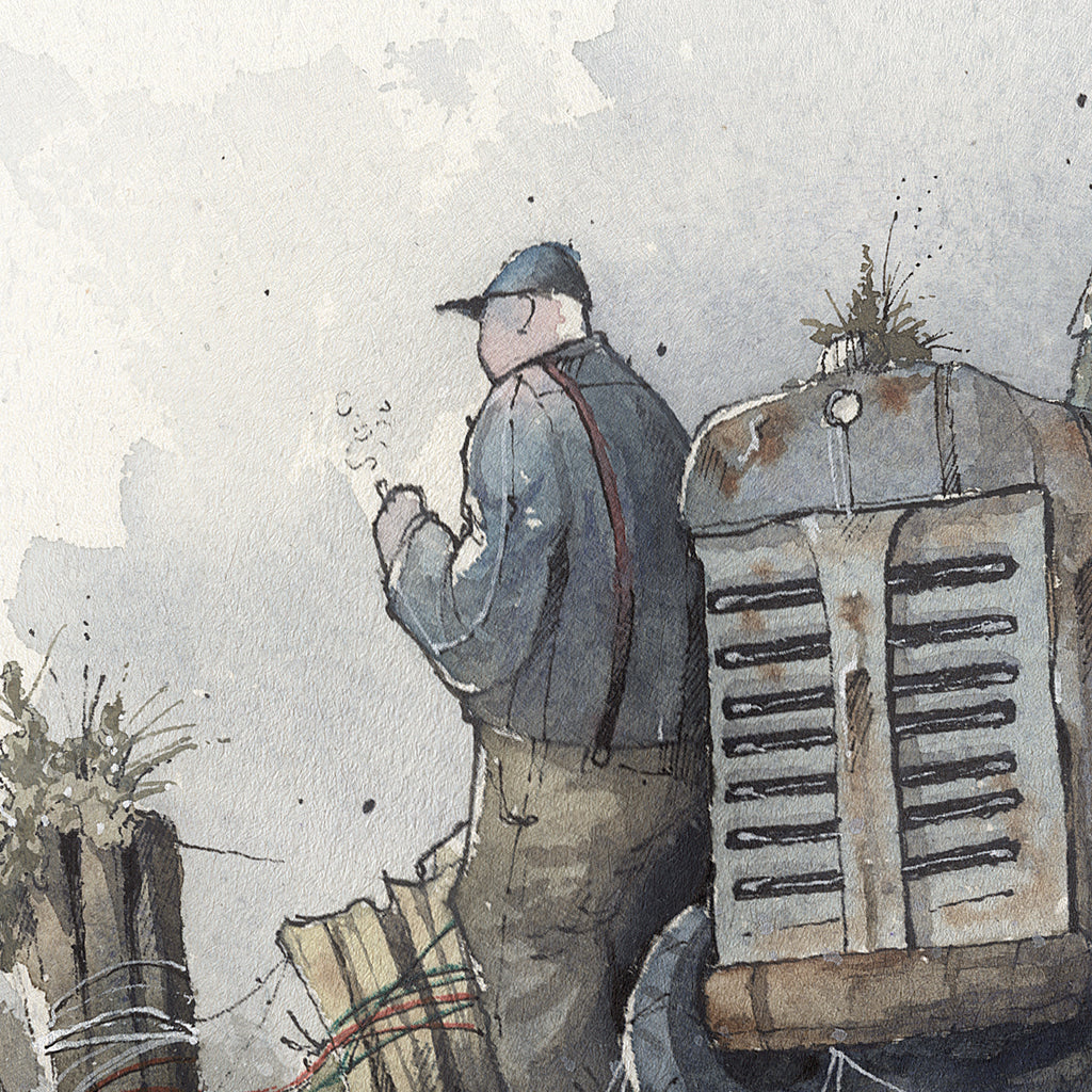 GAMMEL TRAKTOR | 50x70cm | Giclée print