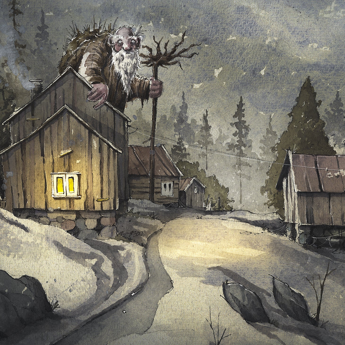 Natt besøk | Fine Art Print | 50x70 - 30x40