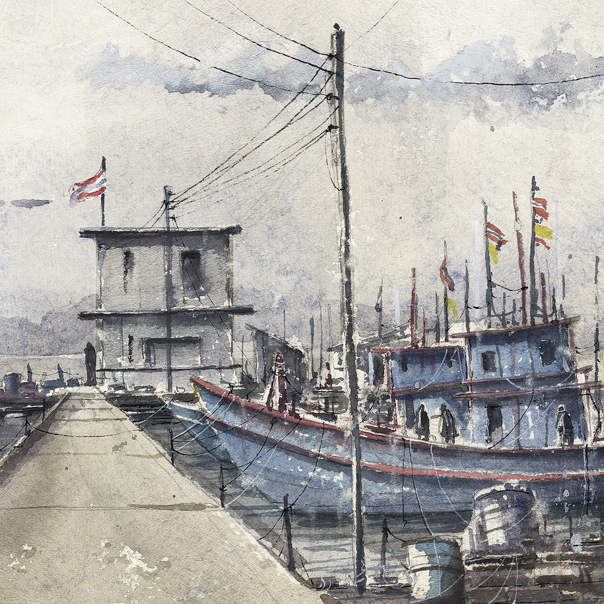 Chon Buri bay  | 50x70 cm / 20x28″ | Fine art print