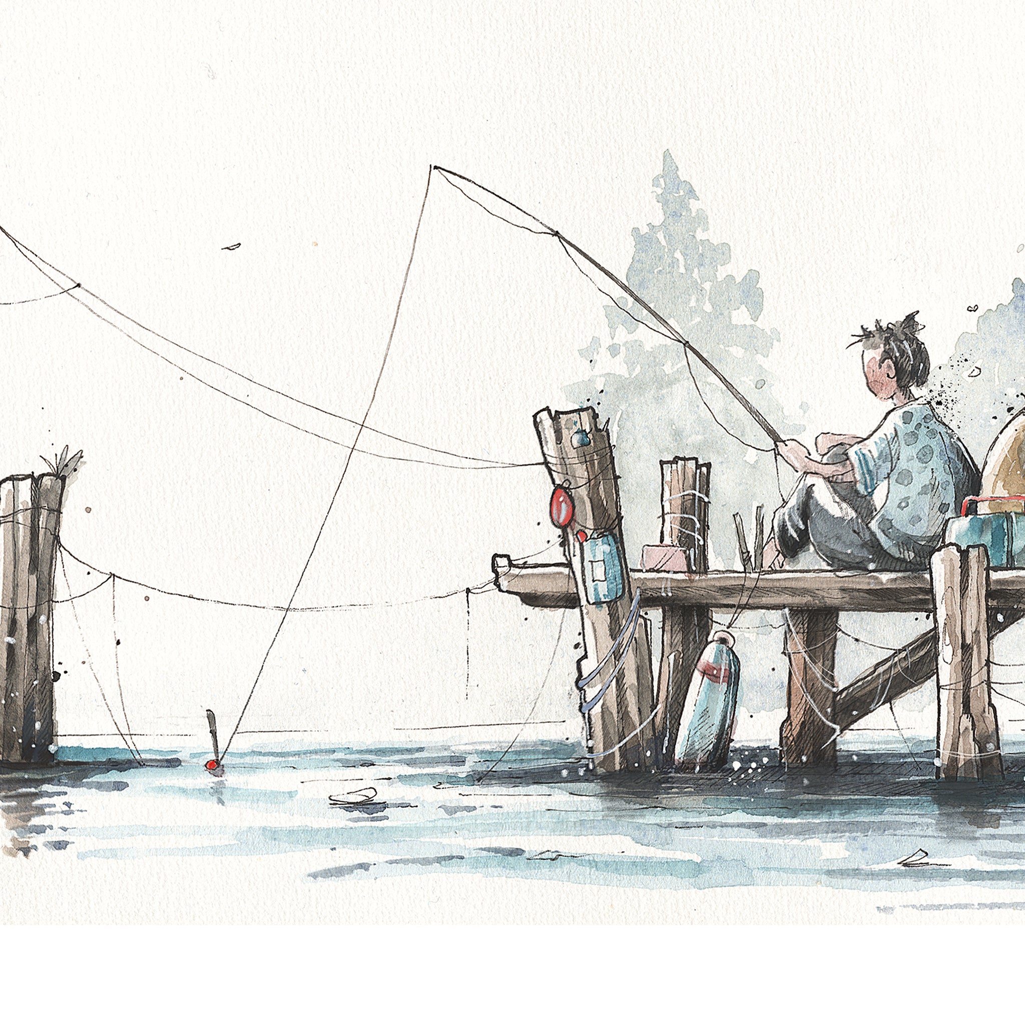 Calm fishing  | 50x70 cm / 20x28″ | Fine art print