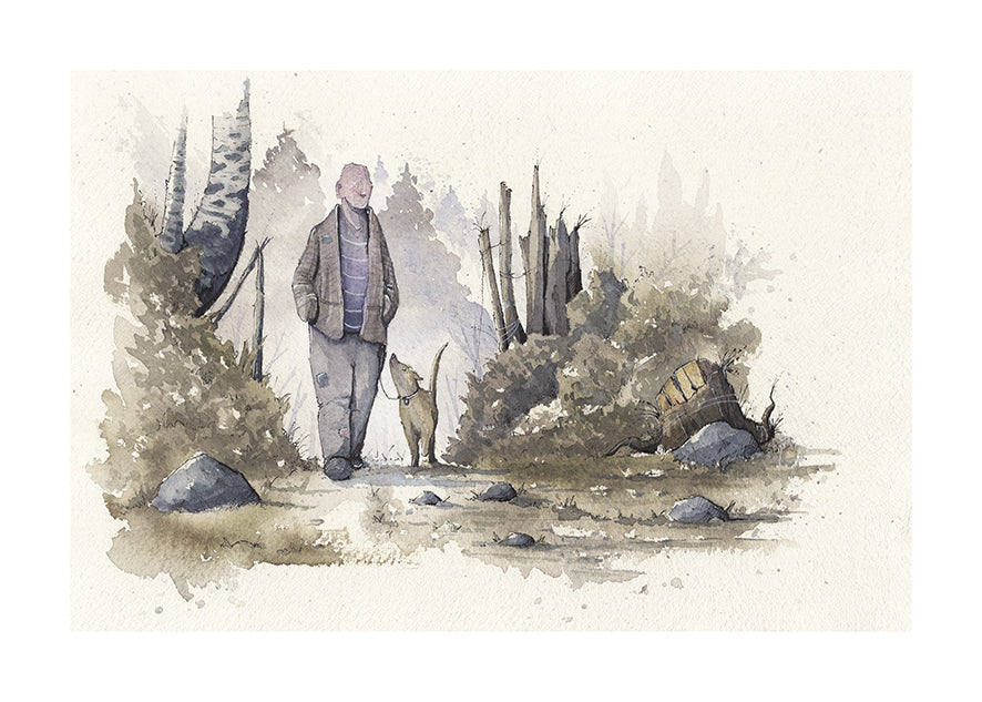 DOGWALK | 50x70cm | Giclée print