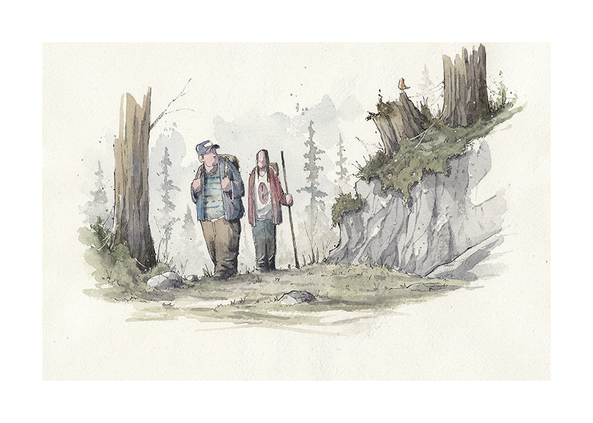 FUGL PÅ STIEN | 50x70cm | Giclée print