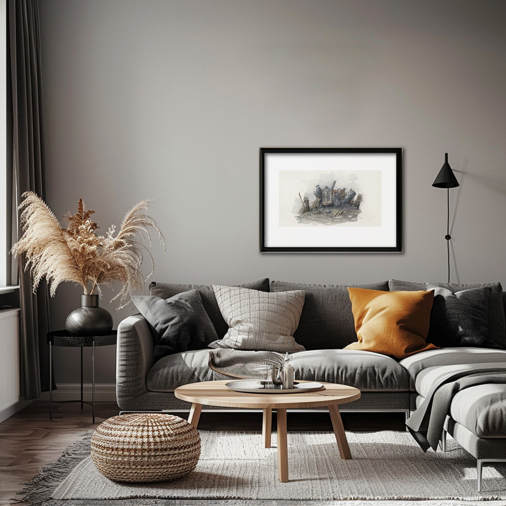 Gammel traktor | 50x70 cm | Fine art print