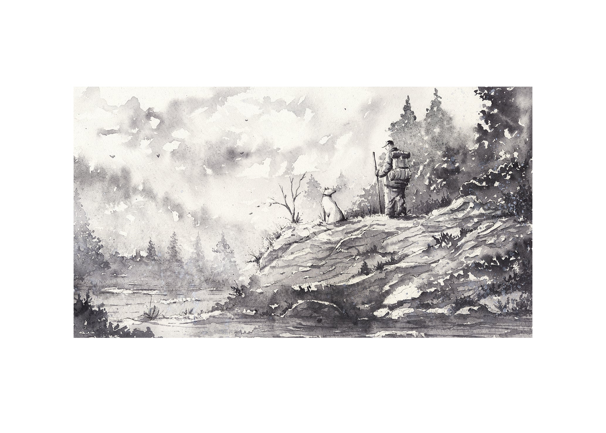 On a hike  | 50x70 cm / 20x28″ | Fine art print