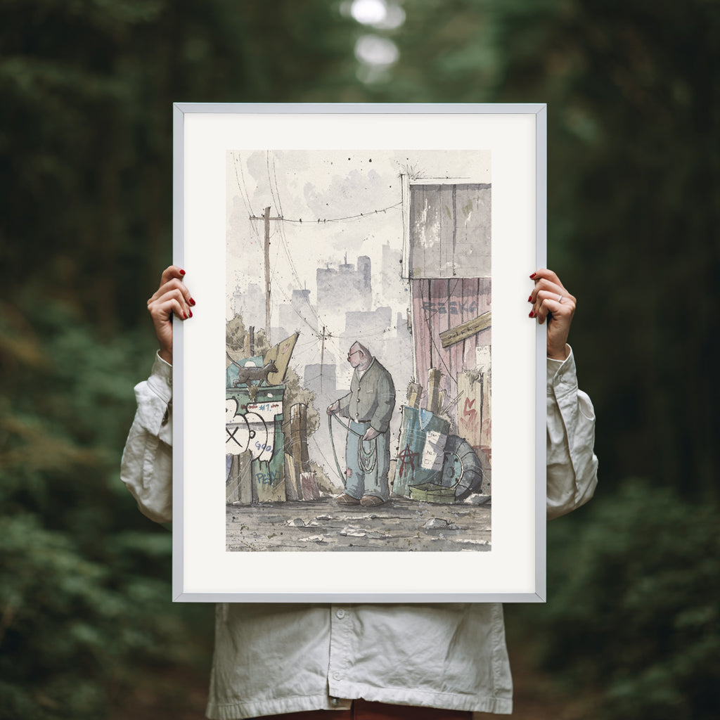 BOOT CAT | 50x70cm | Giclée print