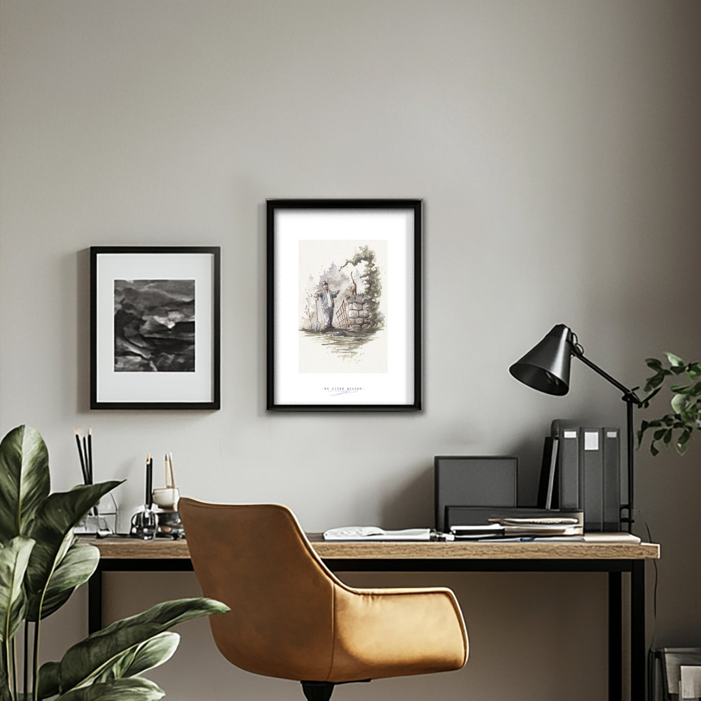 EN LITEN HILSEN | 30x40 cm | Fine art print