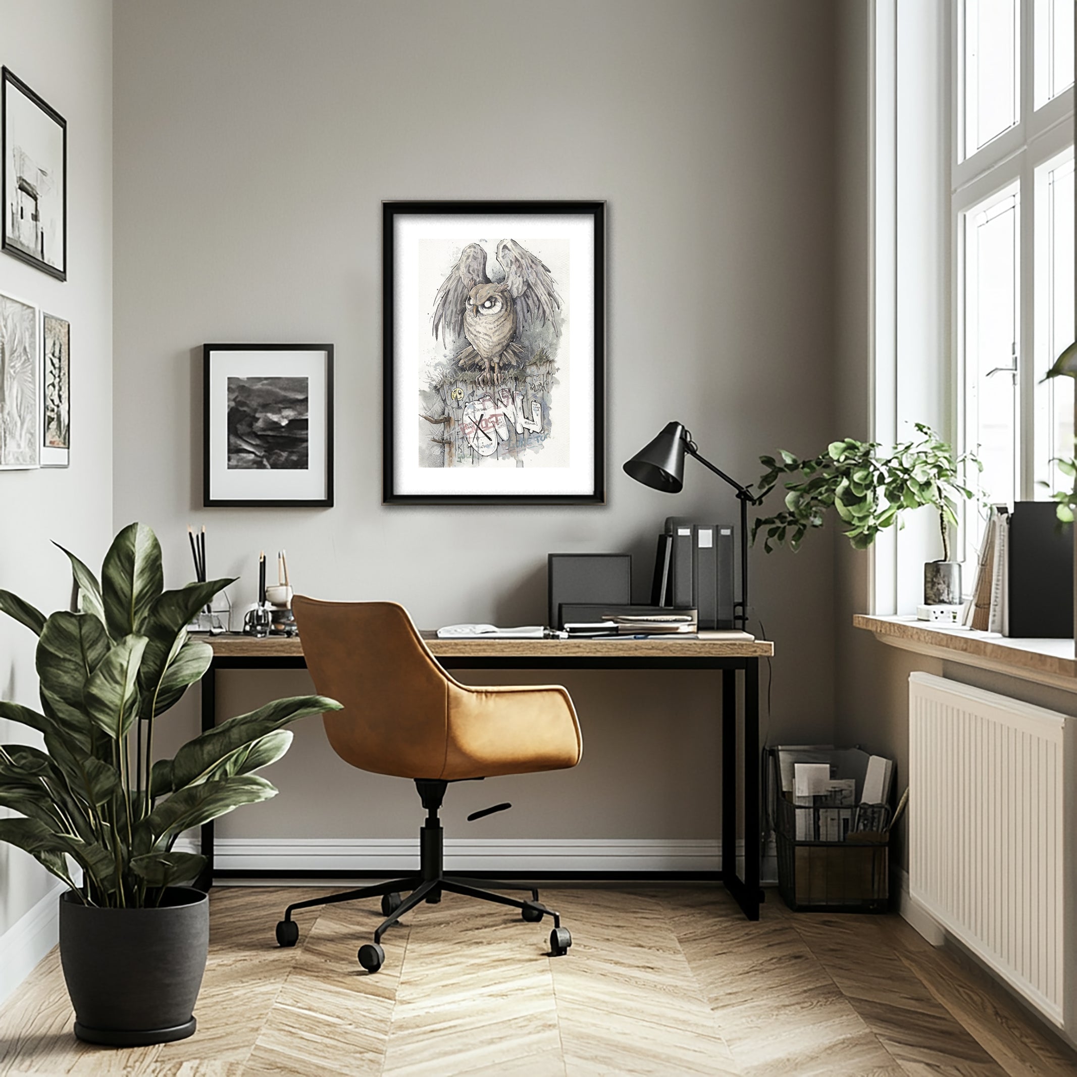Owl #2  | 50x70 cm / 20x28″ | Fine art print
