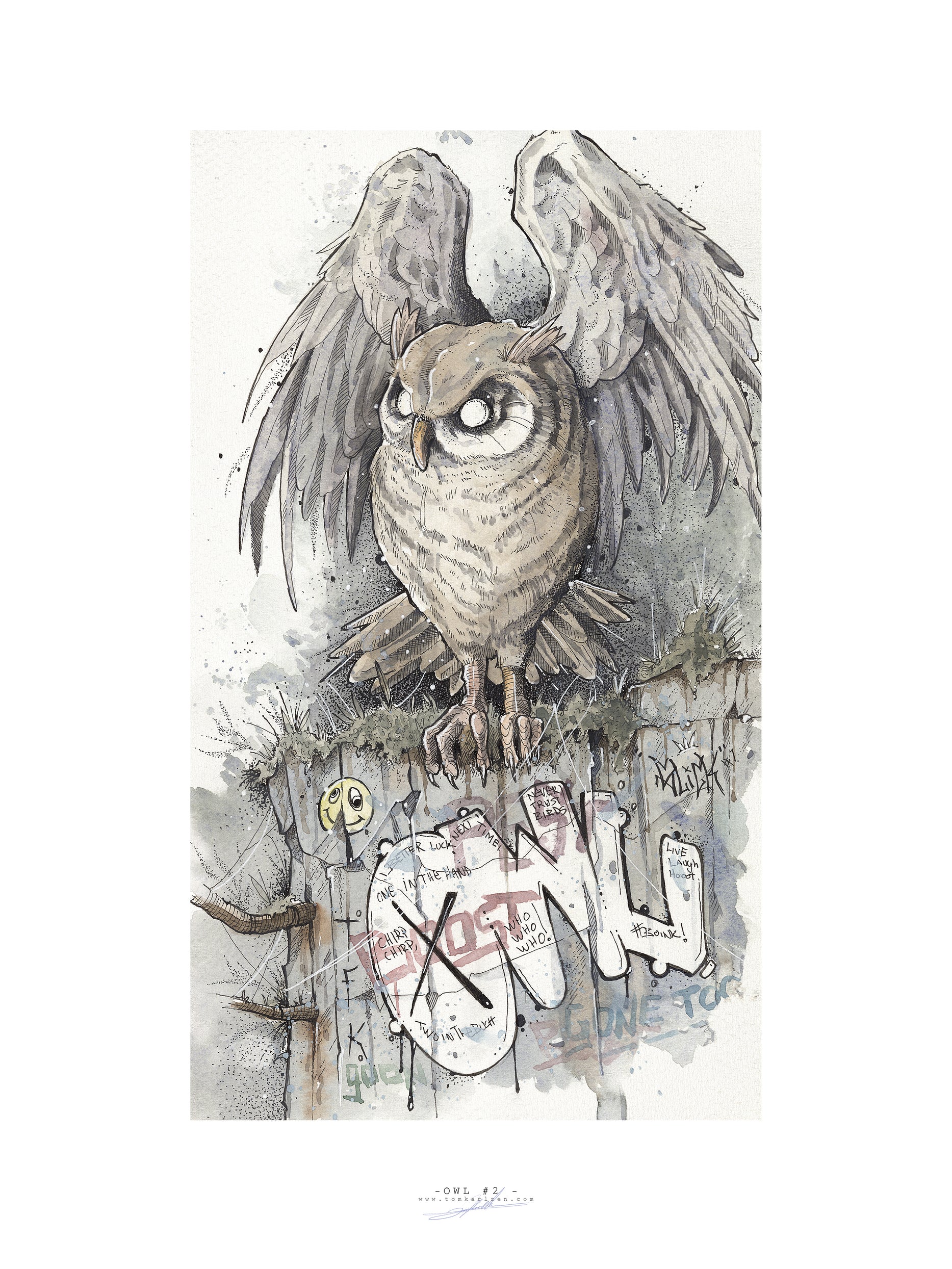 OWL | 50x70cm | Giclée print