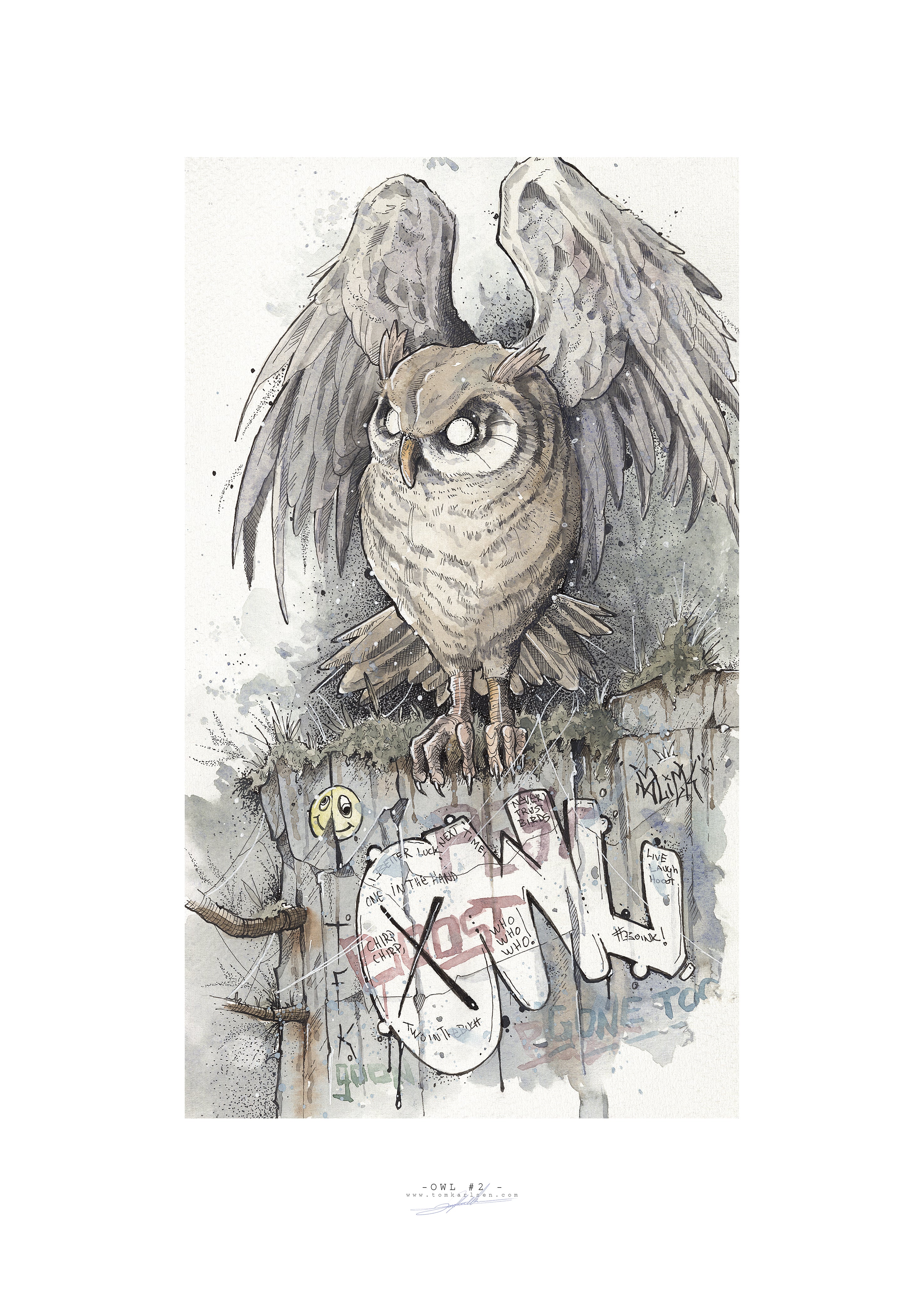 OWL | 50x70cm | Giclée print
