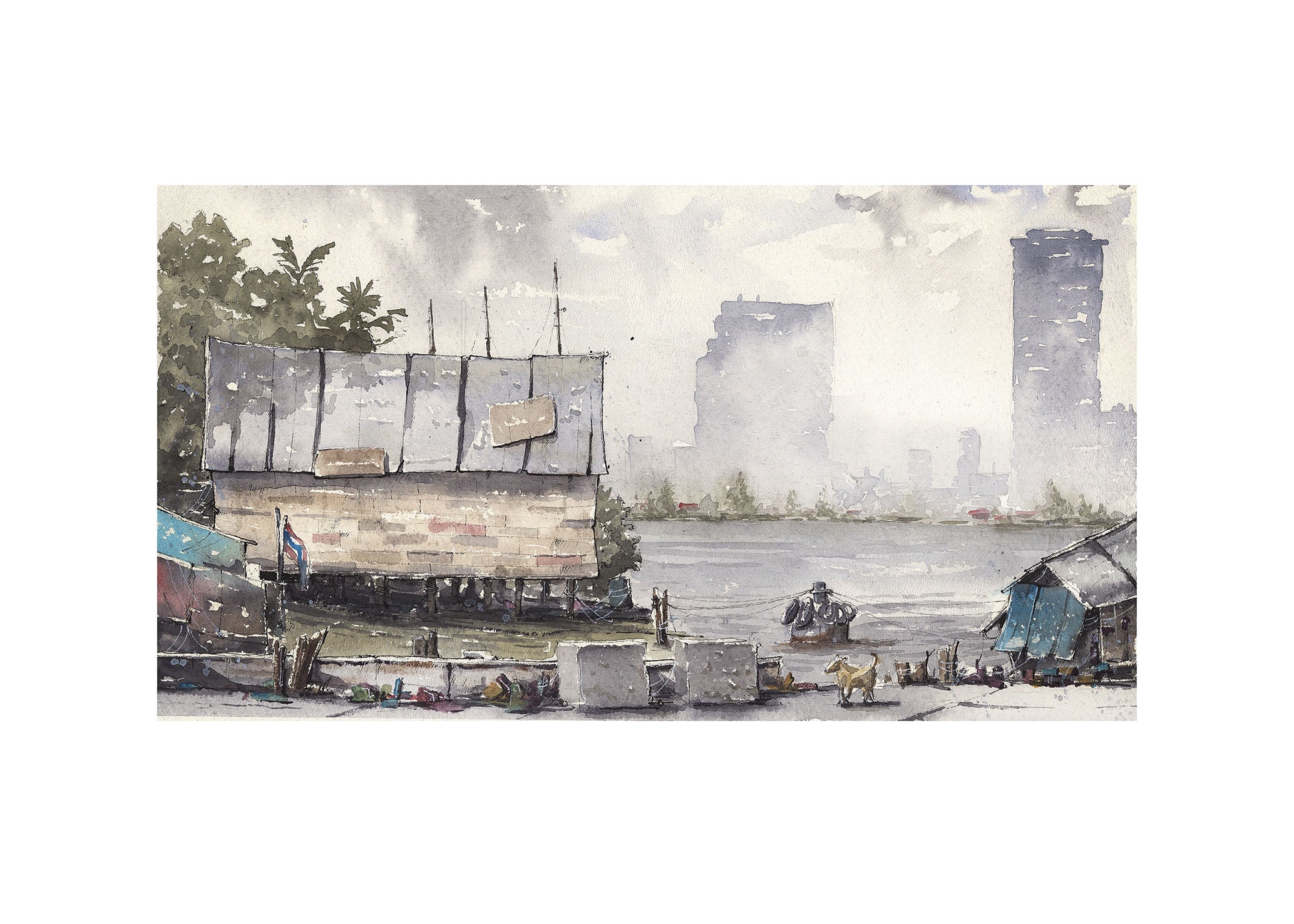 Chao phraya river | 50x70 cm / 20x28″ | Fine art print
